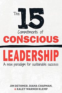 A photo of the cover of the book The 15 Commitments of Conscious Leadership