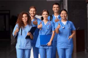 ICU nurses studying to become CRNAs