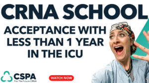 How to get into CRNA school with less than 1 year in the ICU Cover Photo