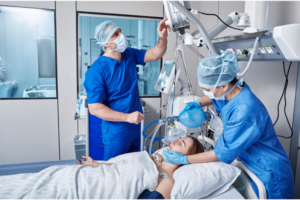 ICU nurses in operating room