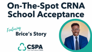 On the spot crna School acceptance cover photo