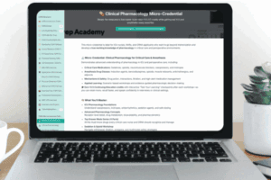 Pharmacology micro credential inside CRNA School Prep Academy