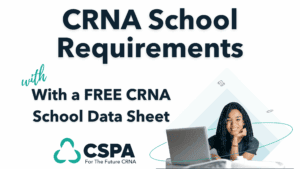 CRNA School requirements and free Crna school Data sheet cover photo